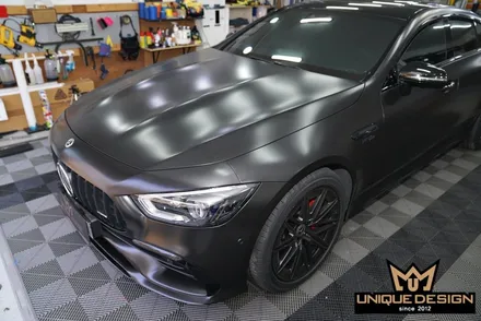 벤츠 GT43AMG 전체랩핑 + 크롬딜리트 / 의정부 신곡동