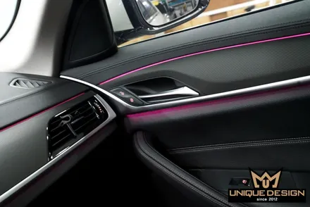 BMW 520D(G30) 실내랩핑, 3M2080매트릭스블랙 / 의정부 신곡동