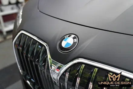 (의정부, 양주) BMW 740i 전체랩핑- PET 오토벨벳 리페어사틴블랙- / 의정부 신곡동