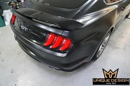 포드 머스탱GT 풀랩핑 으로 더욱 멋진차 완성. 사틴블랙, 의정부 랩핑, 카스킨, 유니크디자인 / 의정부 신곡동