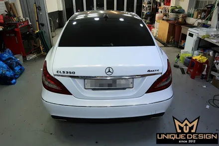 (의정부) 벤츠 CLS350 사고수리 전체 풀 랩핑, 카스킨, 3M2080 화이트골드스파클 / 의정부 신곡동