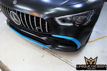 (의정부) 벤츠 GT43 AMG 전체 풀 랩핑, 사틴블랙, 유니크디자인 / 의정부 신곡동