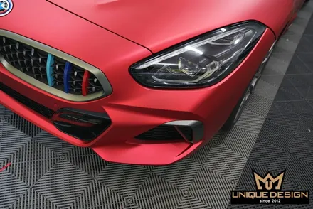 BMW Z4(G29) 전체랩핑- 비닐프로그 PET 프리즈메틱레드 / 의정부 신곡동