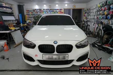 의정부랩핑 전문시공점에서 BMW 라이트필름 부착시공. 의정부 카스킨, 유니크디자인 / 의정부 신곡동
