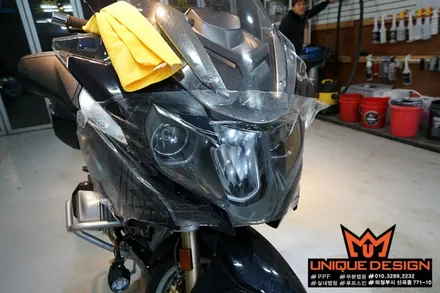 (의정부) BMW R1200RT 라이트PPF 부착시공, 의정부 랩핑, 카스킨,PPF, 유니크디자인 / 의정부 신곡동