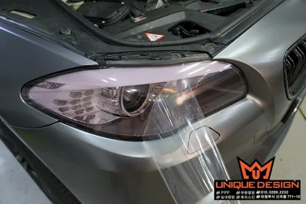 (의정부) BMW M5 라이트필름 부착, 라이트 보호, 카스킨, 유니크디자인 / 의정부 신곡동