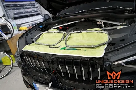 BMW X6 (G06) 키드니그릴 랩핑 과 크롬죽이기, 아이코닉글로우 탈거, 의정부 랩핑, 카스킨, 유니크디자인 / 의정부 신곡동
