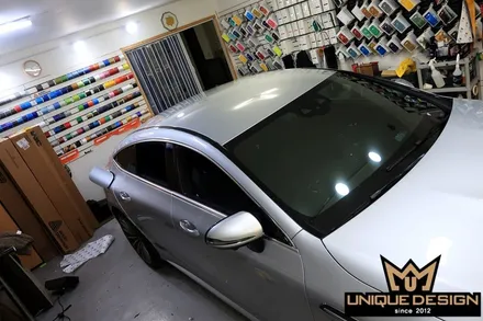 (의정부) 벤츠 GT43 AMG 전체 풀 랩핑, 사틴블랙, 유니크디자인 / 의정부 신곡동