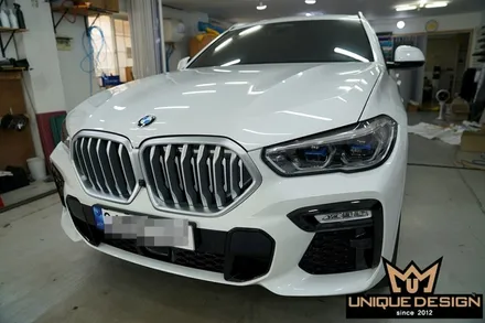 BMW X6(G06) 키드니그릴 랩핑- M230 무광그레이알루미늄 / 의정부 신곡동