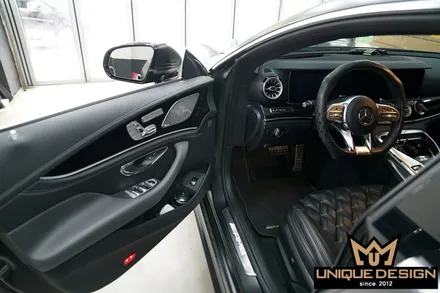 BENZ GT43AMG 실내랩핑, 3D카본필름(무광) / 의정부 신곡동