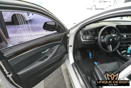BMW F10 5시리즈 실내랩핑- 티타늄브러쉬 / 의정부 신곡동