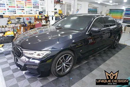BMW G30 5시리즈 크롬죽이기, 윈도우몰딩 크롬에서 블랙으로 고광택랩핑! / 의정부 신곡동