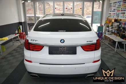 BMW GT 트렁크 크롬가니쉬 블랙랩핑! / 의정부 신곡동