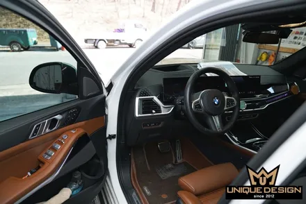 BMW X7 실내랩핑 - 무광카본으로 하이그로시 커버하기- / 의정부 신곡동
