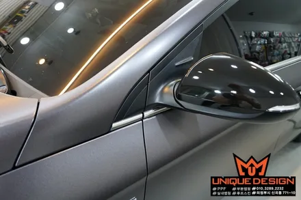 현대 아이오닉 풀랩핑, 전체랩핑 시공기, 3m2080 사틴다크그레이, 의정부 랩핑, 카스킨, 유니크디자인 / 의정부 신곡동