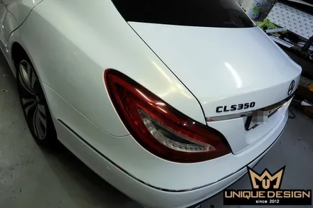 (의정부) 벤츠 CLS350 사고수리 전체 풀 랩핑, 카스킨, 3M2080 화이트골드스파클 / 의정부 신곡동