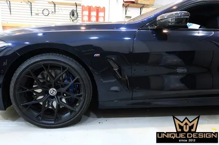 BMW 8시리즈(840i) 크롬 딜리트, 죽이기 + 리어디퓨져 카본랩핑 / 의정부 신곡동