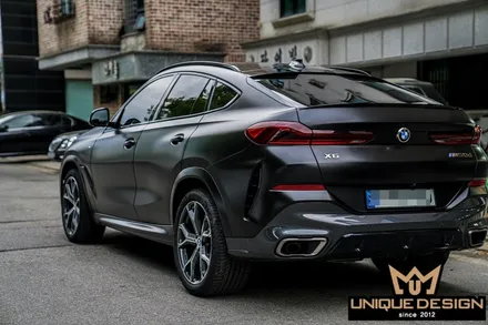 (의정부) BMW X6 G06 사틴블랙 전체 풀 랩핑 시공기- / 의정부 신곡동