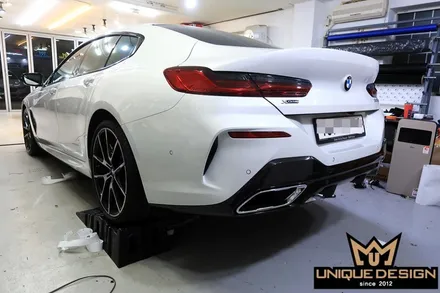 BMW 840D 크롬죽이기, 그릴랩핑, 윈도우몰딩, 의정부 래핑, 유니크디자인 / 의정부 신곡동