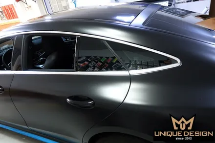 (의정부) 벤츠 GT43 AMG 전체 풀 랩핑, 사틴블랙, 유니크디자인 / 의정부 신곡동
