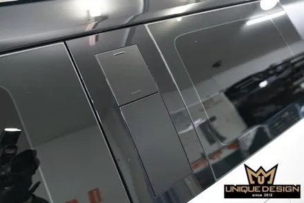 싼타페MX5 크롬죽이기 블랙잉크 만들기, 고광택 투톤랩핑 완료! / 의정부 신곡동