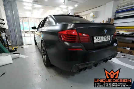 (의정부) BMW F10 M5 풀랩핑 시공기, 사틴블랙, 의정부래핑샵 / 의정부 신곡동