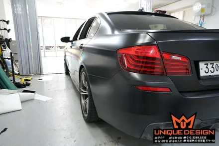 (의정부) BMW F10 M5 풀랩핑 시공기, 사틴블랙, 의정부래핑샵 / 의정부 신곡동