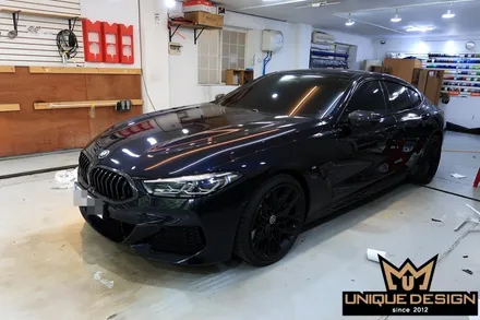 BMW 8시리즈(840i) 크롬 딜리트, 죽이기 + 리어디퓨져 카본랩핑 / 의정부 신곡동