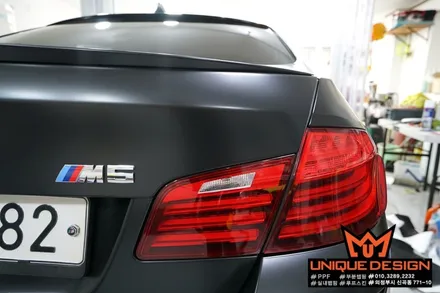 (의정부) BMW F10 M5 풀랩핑 시공기, 사틴블랙, 의정부래핑샵 / 의정부 신곡동