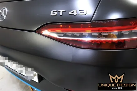 (의정부) 벤츠 GT43 AMG 전체 풀 랩핑, 사틴블랙, 유니크디자인 / 의정부 신곡동