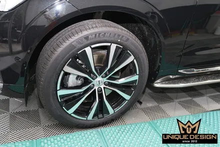 XC60 크롬죽이기, 휠랩핑. 의정부랩핑샵 유니크디자인에서 / 의정부 신곡동