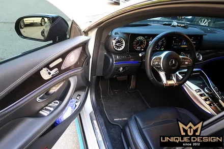 (의정부) 벤츠 GT43 AMG 전체 풀 랩핑, 사틴블랙, 유니크디자인 / 의정부 신곡동