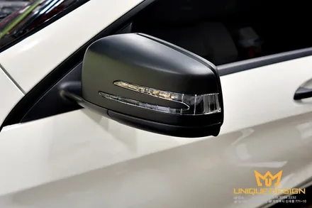 벤츠 CLA45AMG 사이드미러랩핑, 의정부 랩핑샵 유니크디자인 / 의정부 신곡동