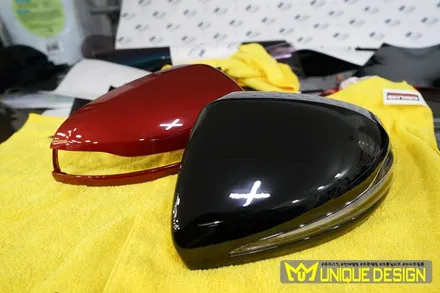 (의정부) 벤츠 GLC43AMG 사이드미러, 스포일러 랩핑, 3M2080 유광블랙, 유니크디자인 / 의정부 신곡동