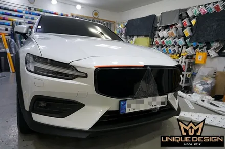 (의정부) 볼보 V60 전면그릴랩핑, 라이트PPF, 카스킨, 유니크디자인 / 의정부 신곡동