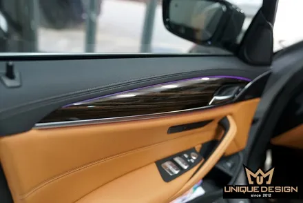 BMW 520i(G30) LCI 실내랩핑, 4D리얼카본, 의정부, 양주 랩핑 / 의정부 신곡동