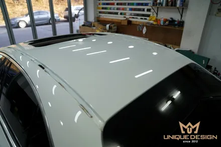 (의정부) 벤츠 E클래스 루프스킨 시공기- 3M2080 GLOSS BLACK / 의정부 신곡동