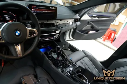BMW 530i(G30) 실내랩핑 시공기- 3M매트리스블랙 / 의정부 신곡동