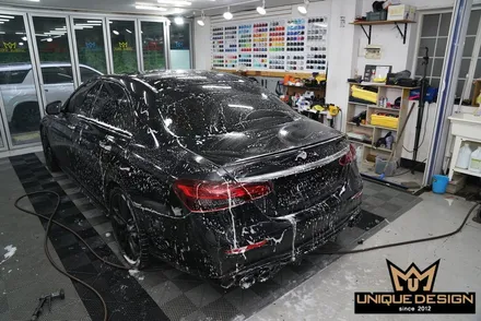 벤츠 E53AMG 전체랩핑 시공으로 크래용컬러 만들기- / 의정부 신곡동
