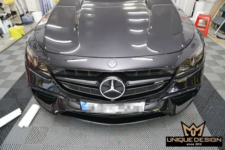 (의정부) E63AMG 크롬죽이기, 그릴랩핑 PET고광택랩핑 / 의정부 신곡동
