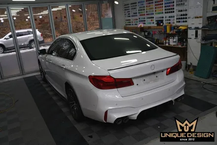BMW G30 5시리즈 전체랩핑, 컬러변경 / 사틴블랙 / 의정부 신곡동