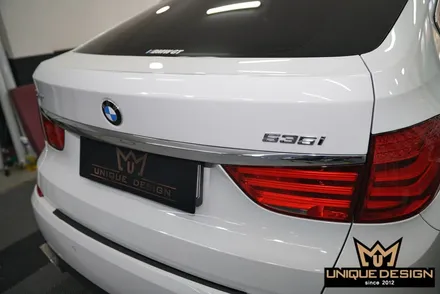 BMW GT 트렁크 크롬가니쉬 블랙랩핑! / 의정부 신곡동