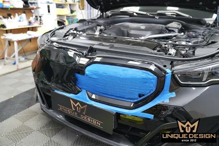 BMW G60 5시리즈 그릴랩핑- 고광택으로 랩핑하여 아이코닉글로우 살리기 / 의정부 신곡동