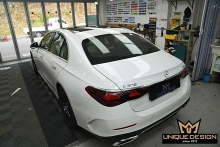 의정부 랩핑은 여기여! 벤츠 W214 E300 고광택 루프스킨 시공기! / 의정부 신곡동