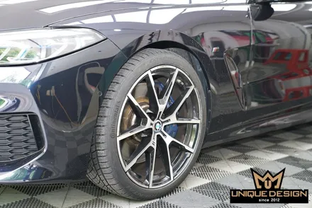 BMW 8시리즈 휠랩핑 시공기- 블랙휠 만들자! / 의정부 신곡동