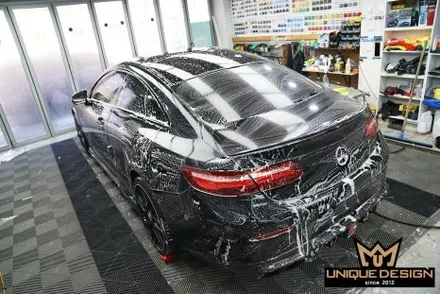 E53AMG 쿠페 전체랩핑 시공으로 무광실버로 변경완료! / 의정부 신곡동