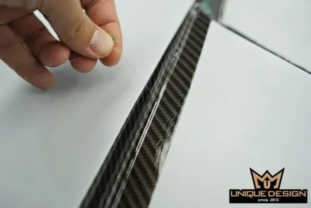 [의정부랩핑] 제네시스 G70 5구 튜닝 본넷, 무도장 상태에서 유광 카본 랩핑으로 완벽 변신 / 의정부 신곡동