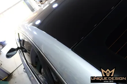 아우디A6 전체랩핑 제거, 그리고 루프스킨 재시공. / 의정부 신곡동