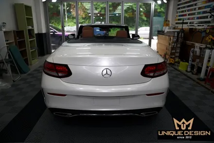 벤츠 C200(W205) 까브리올레 전체랩핑 시공기- / 의정부 신곡동