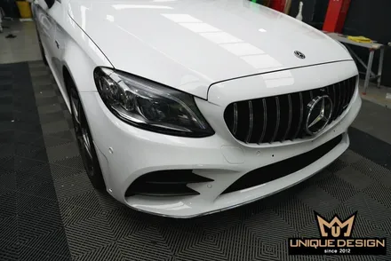 의정부 전체랩핑 전문시공점에서 벤츠 C43AMG 고광택랩핑 시공으로 순정컬러 만들기 / 의정부 신곡동